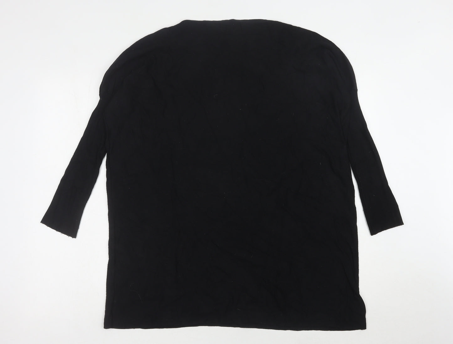 QED London Women's Black Sequin Pullover Jumper, S