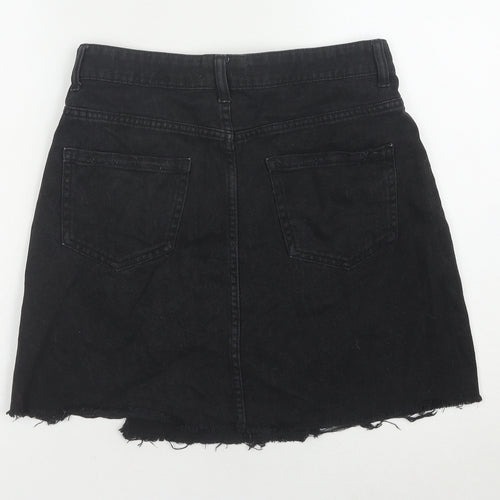 Denim Co. Women's Black Mini Denim Skirt Size 12