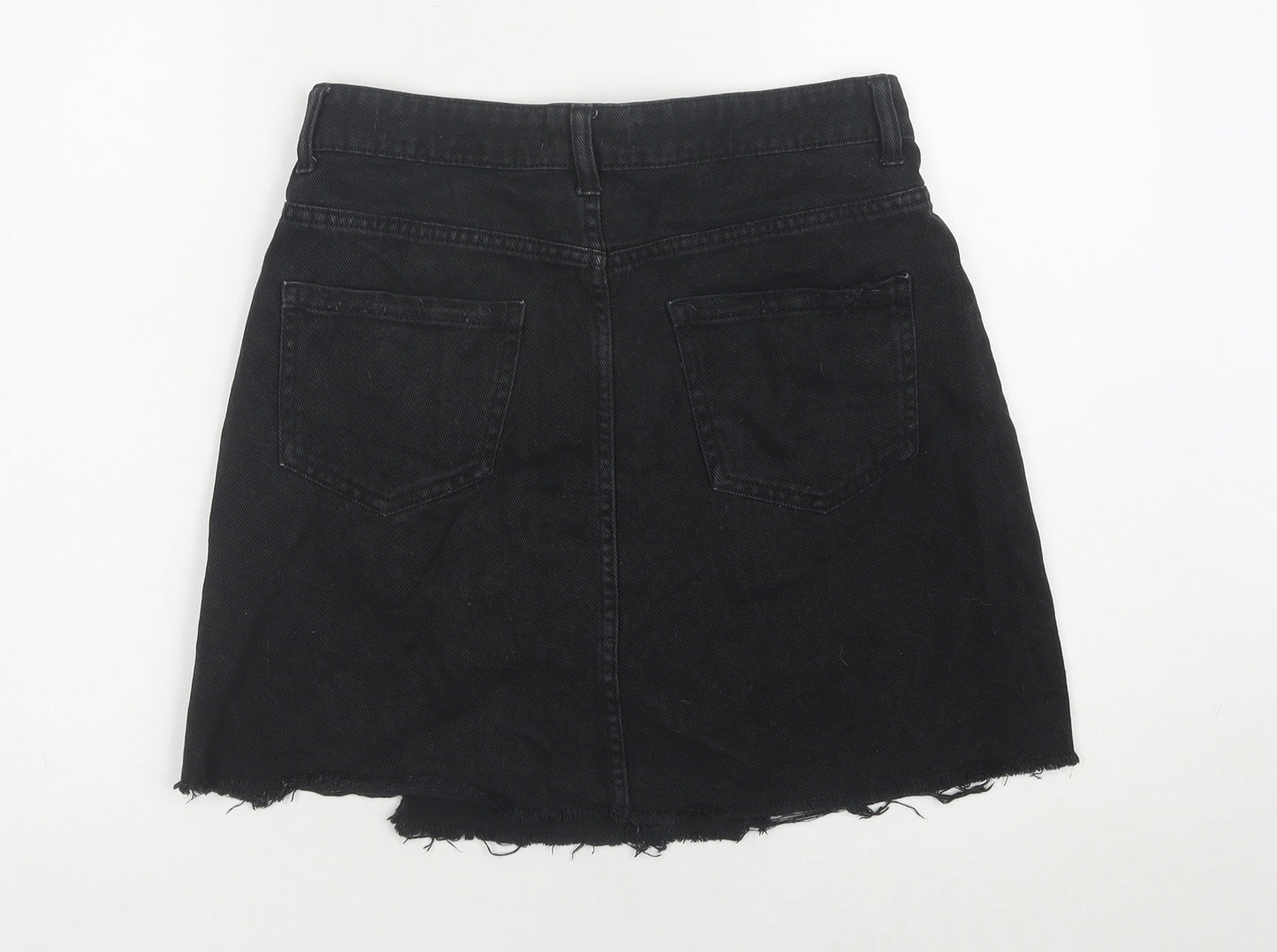 Denim Co. Women's Black Mini Denim Skirt Size 12