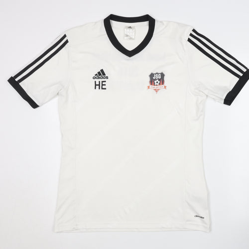 Adidas Men's White M Jersey Shirt V-Neck