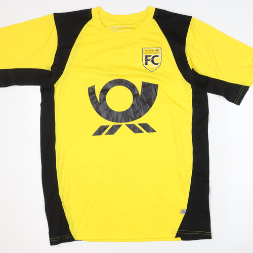 James & Nicholson Men's Yellow Football T-Shirt L