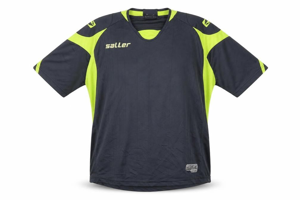 Front view of Saller Men's Grey Jersey Football Top L
