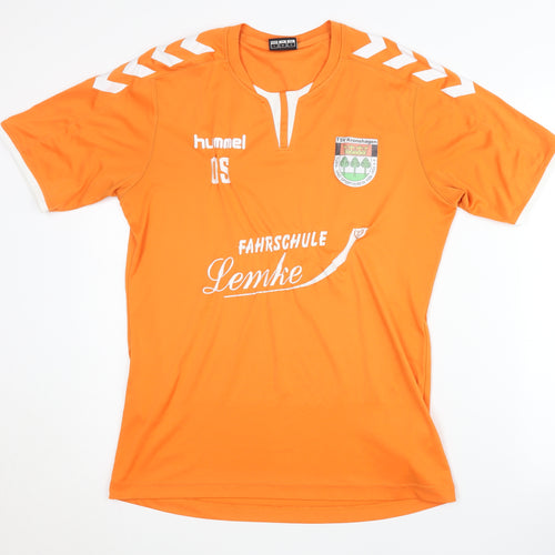 Hummel Men's Orange Football Jersey T-Shirt S