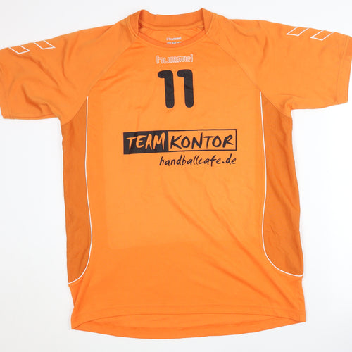 Hummel Men's Orange Handball Jersey, Size L, Sports Activewear