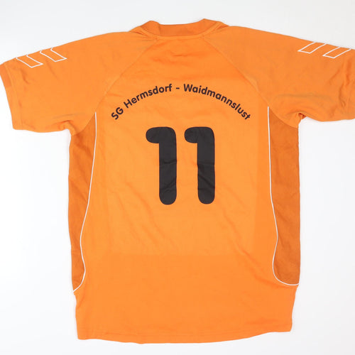 Hummel Men's Orange Handball Jersey, Size L, Sports Activewear