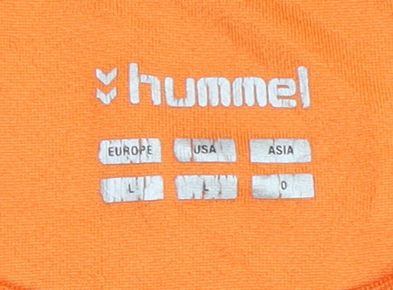 Hummel Men's Orange Handball Jersey, Size L, Sports Activewear