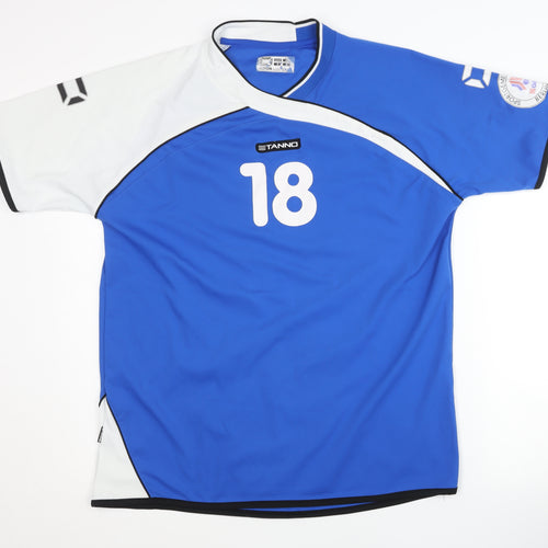 Stanno Men's Blue Football Jersey M - Comfortable Activewear