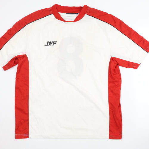 Do You Football Men's Red White XL Football Jersey