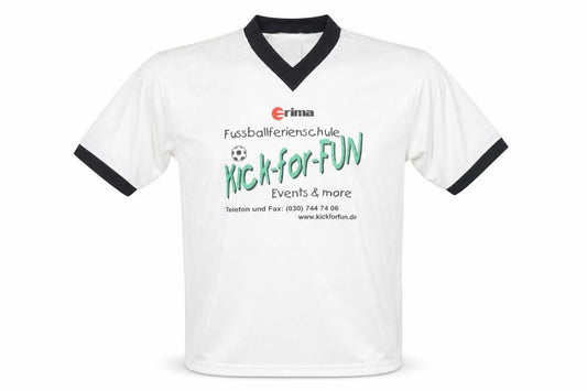 Front view of Erima Men's White Football Jersey S