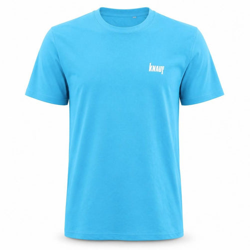 Knauf Blue Men's L T-Shirt Crew Neck Logo Graphic