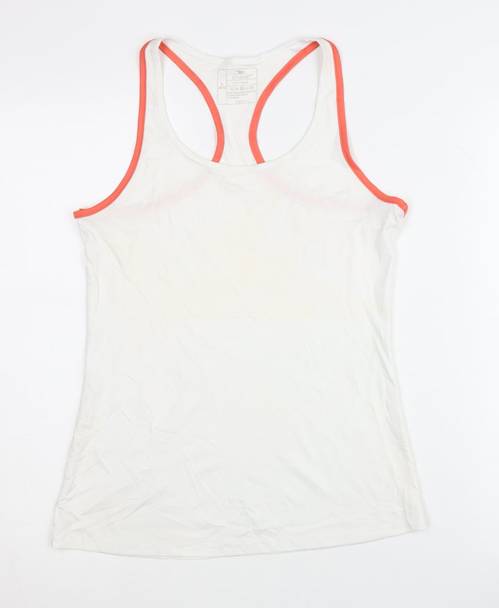 Crane Women's White Tank Top - S, Polyester Activewear