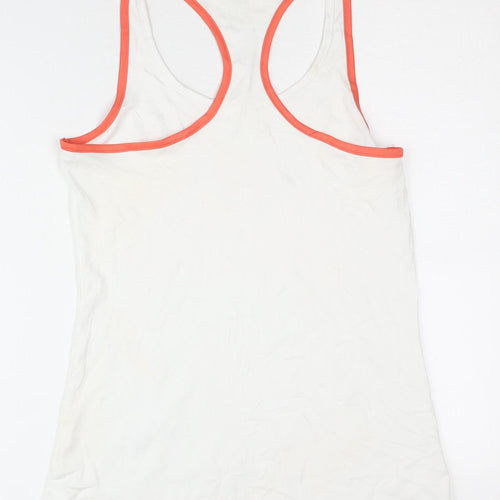 Crane Women's White Tank Top - S, Polyester Activewear