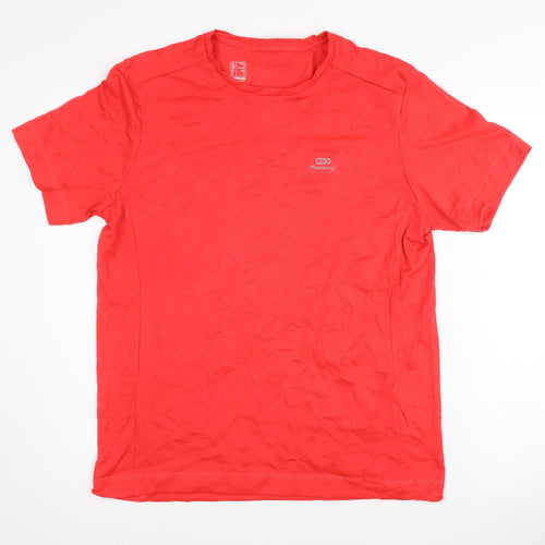 Decathlon Men's Red L T-Shirt, Running, Breathable