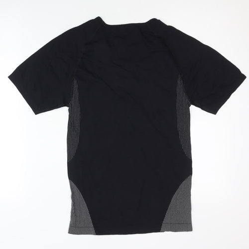 Men's Black Crew Neck Short Sleeve Top S