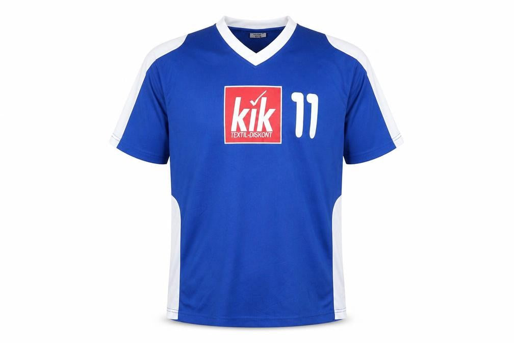 Identic Boys Blue Football Jersey 12-13 Years V-Neck
