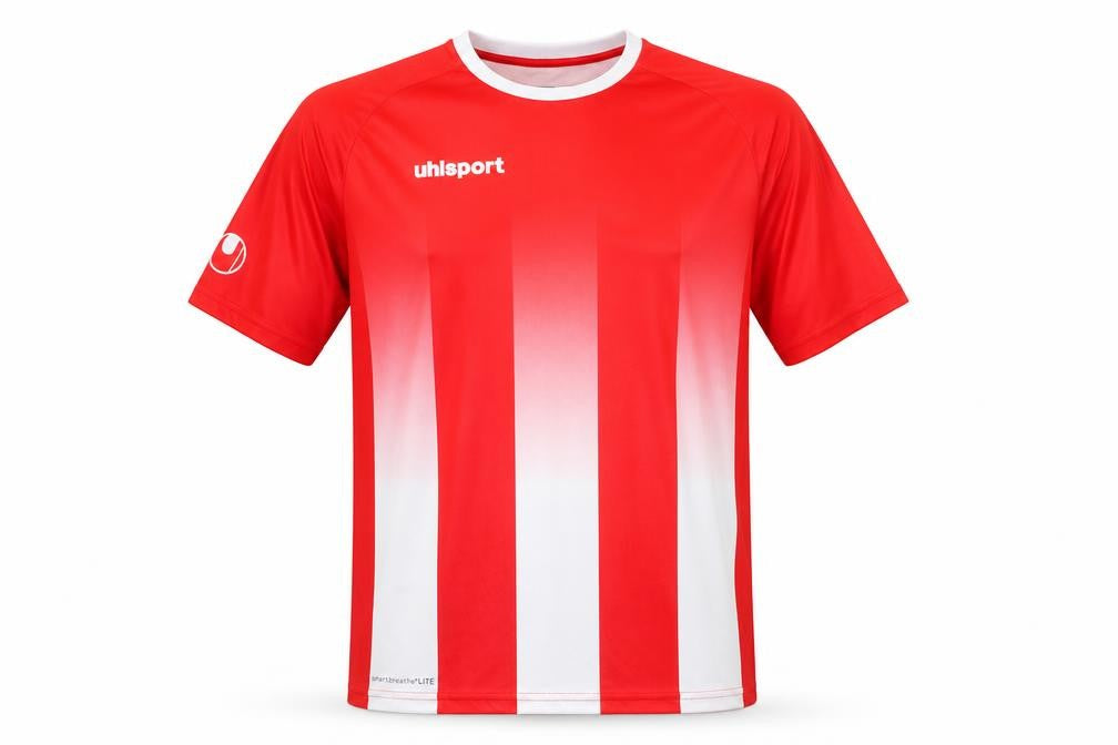 Front view of Uhlsport Men's Red Football Jersey L