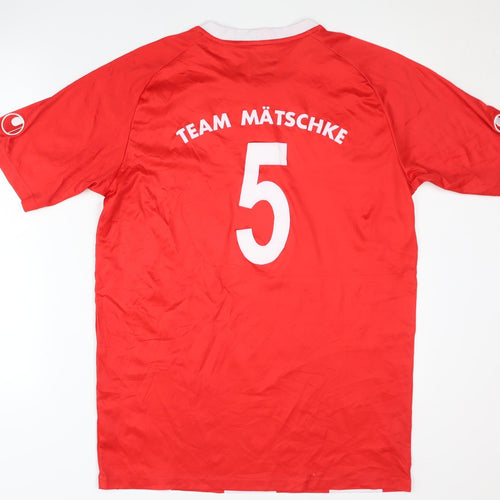 Uhlsport Men's Red Football Jersey L