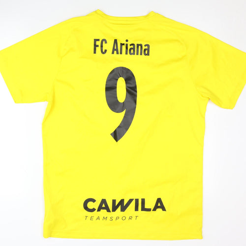 Puma Men's Yellow Football Jersey Size L