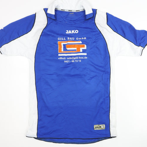 JAKO Men's Blue Football Jersey T-Shirt Medium