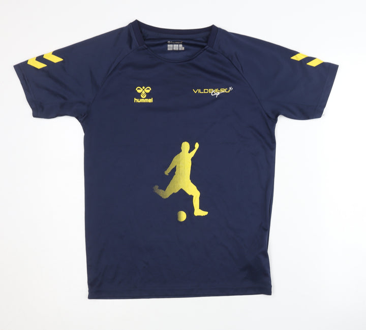 Hummel Boys Blue Football T-Shirt, 12-13 Years, Athletic Jersey