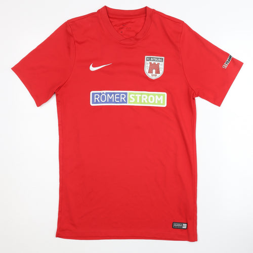 Nike Men's Red Football Jersey, Size M, Breathable