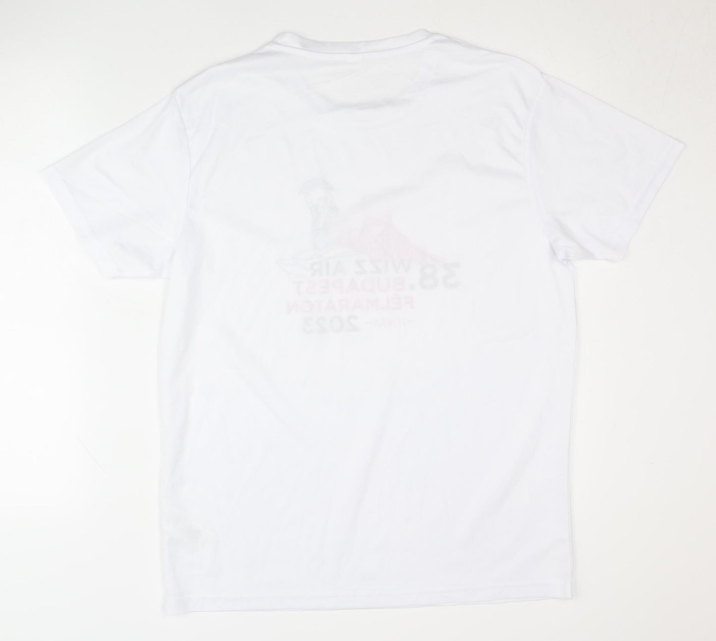 Roly Unisex White Polyester Running T-Shirt L