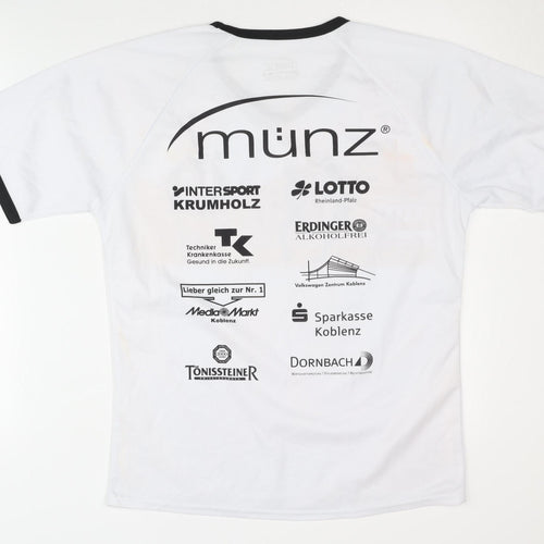 Münz Men's White Running T-Shirt M