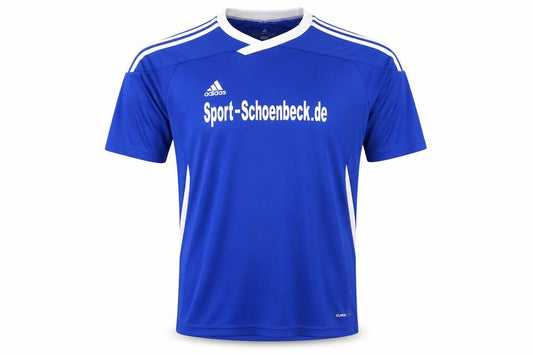 Front view of Adidas Men's Blue Football Jersey L Athletic
