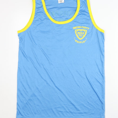 Mega Park Men's Blue Tank XL with Logo Sportswear
