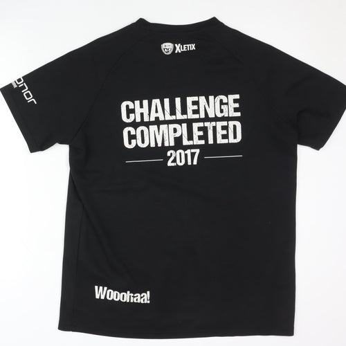 XLETIX Men's Black L Graphic Print T-Shirt