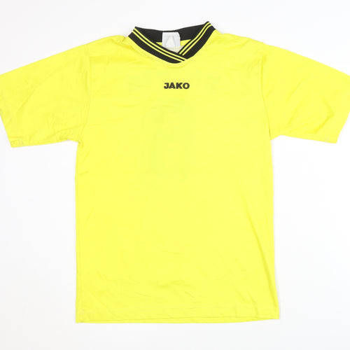 JAKO Men's Yellow Football T-Shirt XS