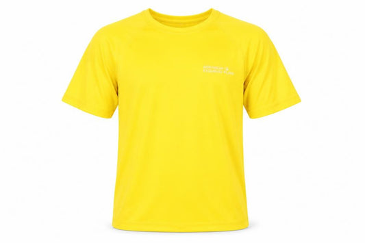 Front view of JHK Yellow Men's M Sport T-Shirt