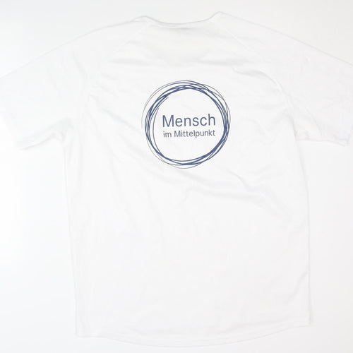 SOL'S Men White XL T-Shirt Logo Graphic