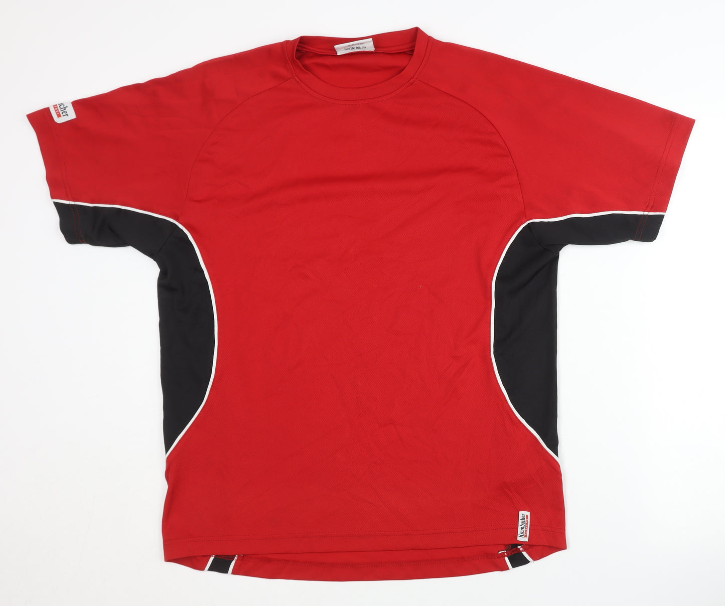 Krombacher Men’s Red T-Shirt, Size L, Polyester