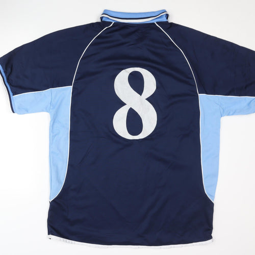 Müller Men's XL Blue Football Jersey Short Sleeve