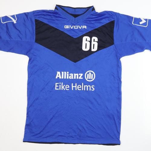 Givova Men's Blue Football Jersey M