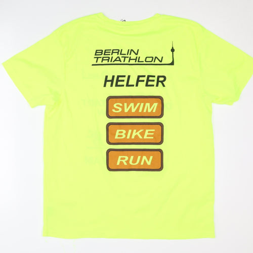 Roly Unisex Yellow XL Triathlon T-Shirt
