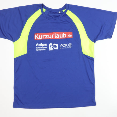 NATH Men's Blue Graphic Running T-Shirt Size M