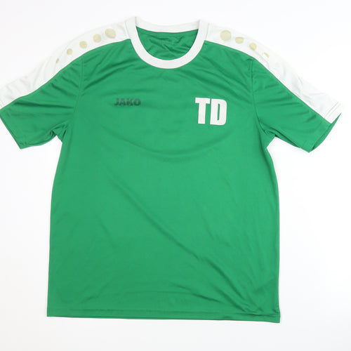 Jako Men's Green Football Jersey T-Shirt L