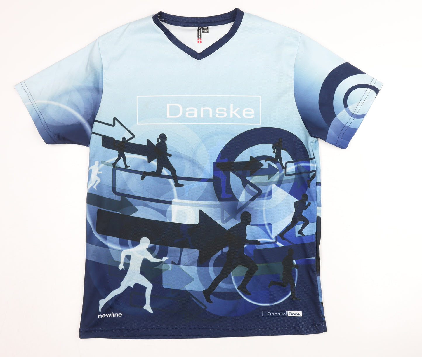 Newline Men's Blue Running T-Shirt, Medium, Breathable