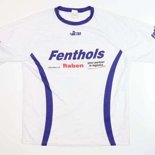 Acton Men's White L Jersey T-Shirt Fenthols