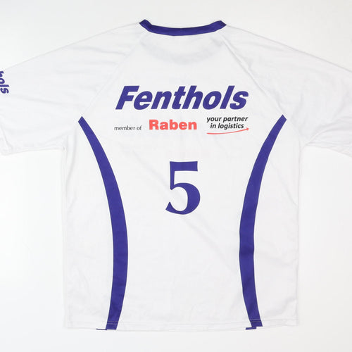 Acton Men's White L Jersey T-Shirt Fenthols