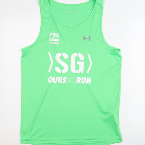 Under Armour Men's Green Tank Athletic M