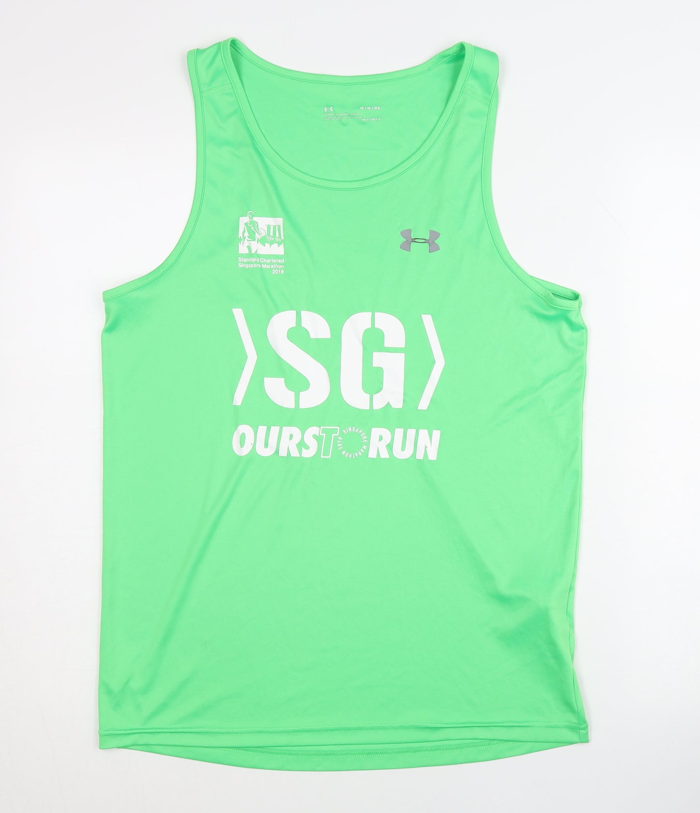Under Armour Men's Green Tank Athletic M