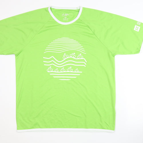 Fahrrad Fest Cycling T-Shirt for Men, Green XXL