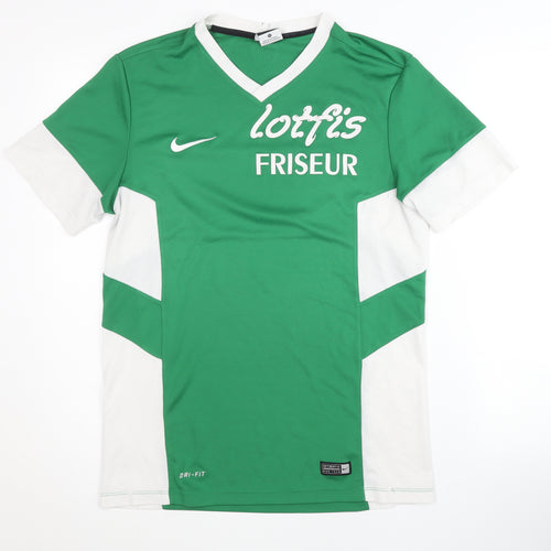 Nike Men's Green Short Sleeve Jersey T-Shirt M