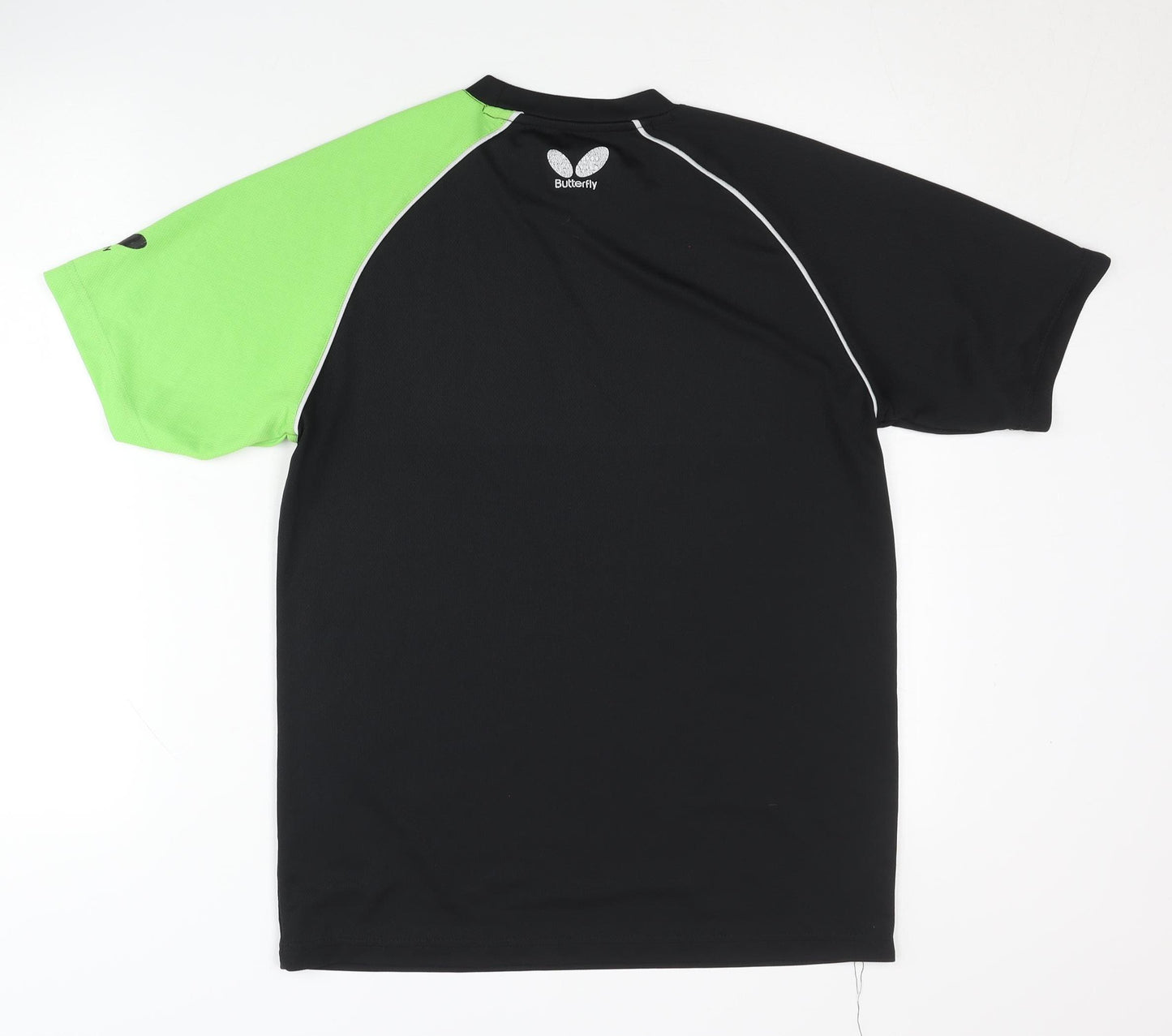 Butterfly Men's Black & Green Jersey T-Shirt M
