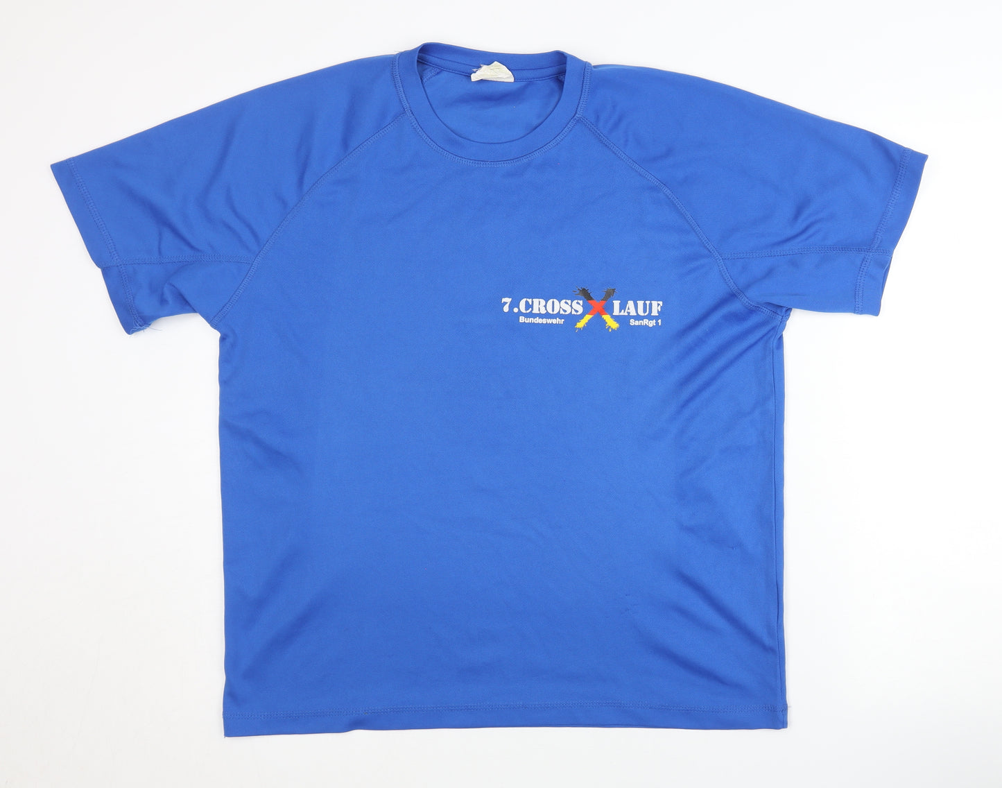 JHK Blue Men's T-Shirt, Medium, Activewear Style