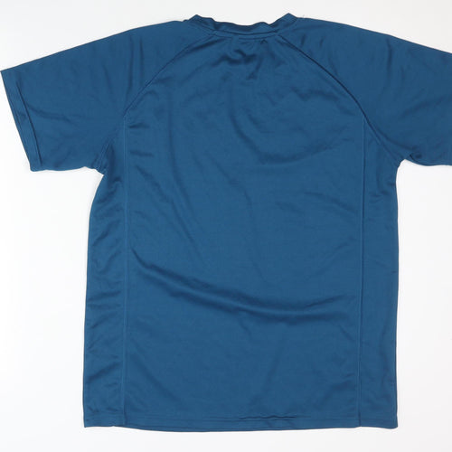 Great South Run Men's Blue Medium Graphic Running T-Shirt