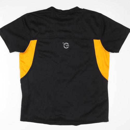 Movement Session Men's Black T-Shirt - Gym Fit, Size M